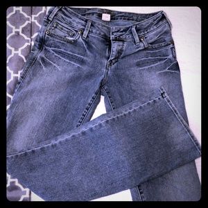 Silver Boot Cut Jeans